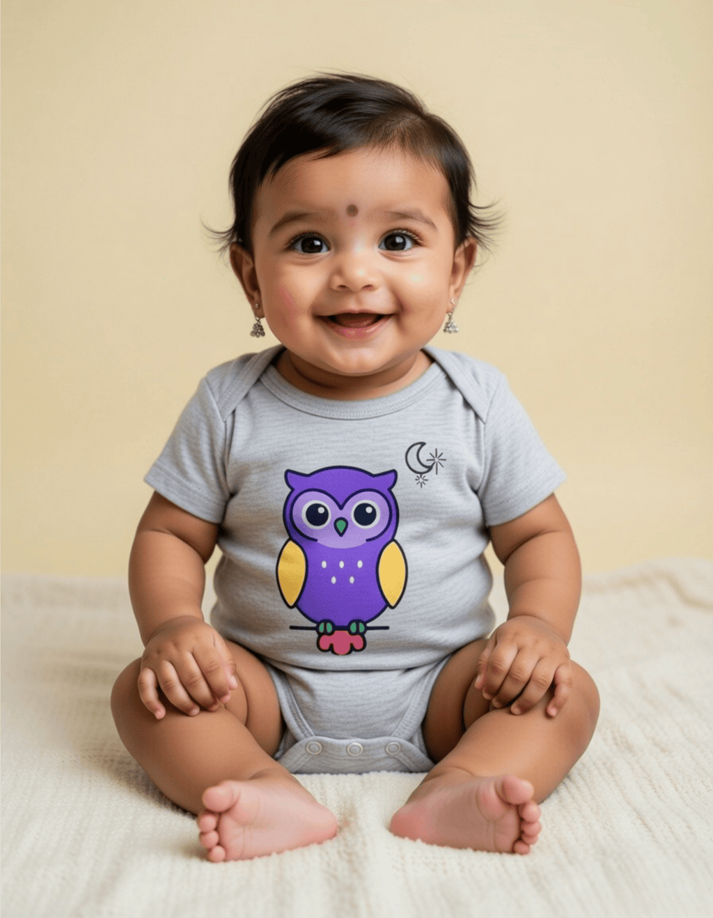 Colourful Owl Romper