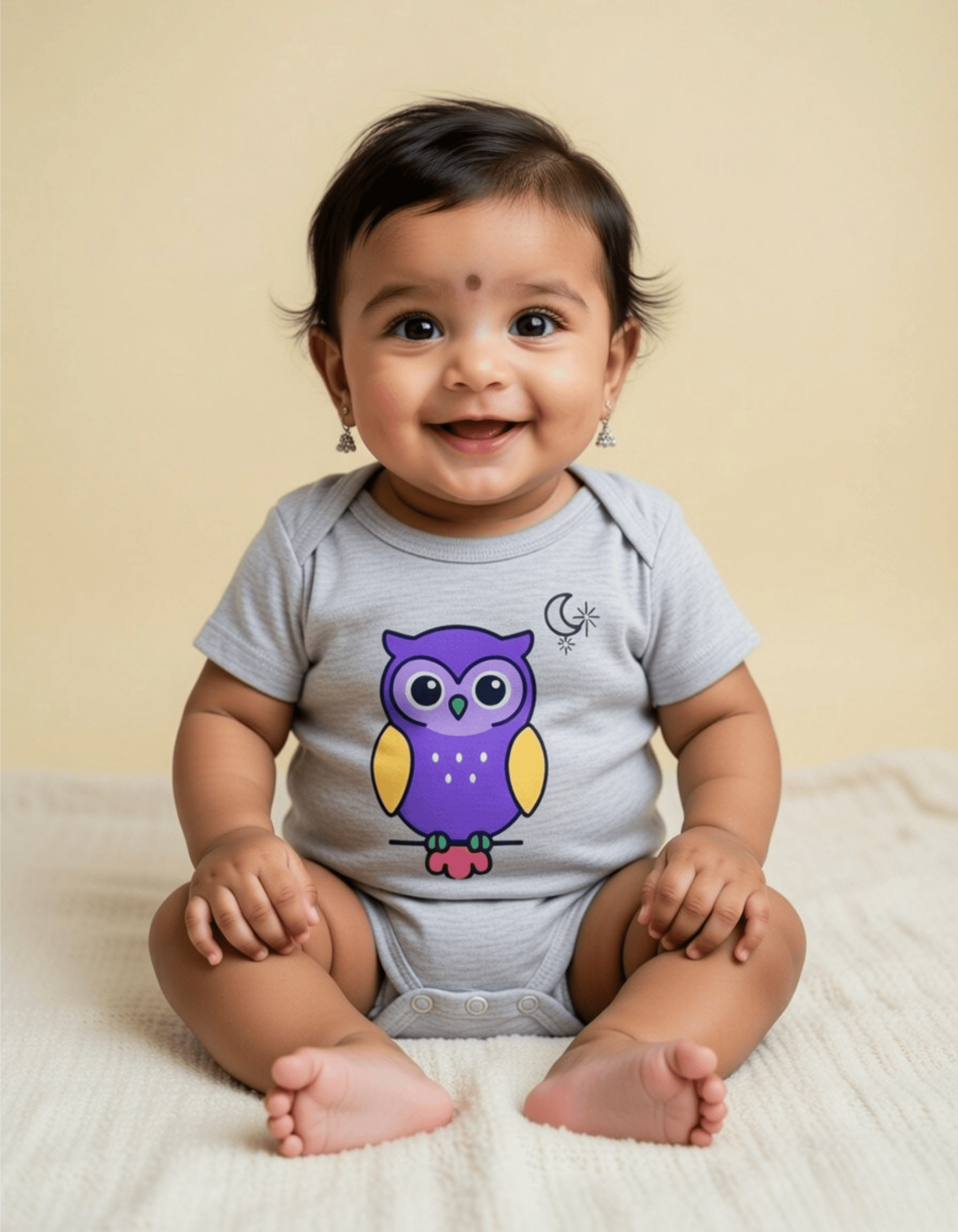 Colourful Owl Romper