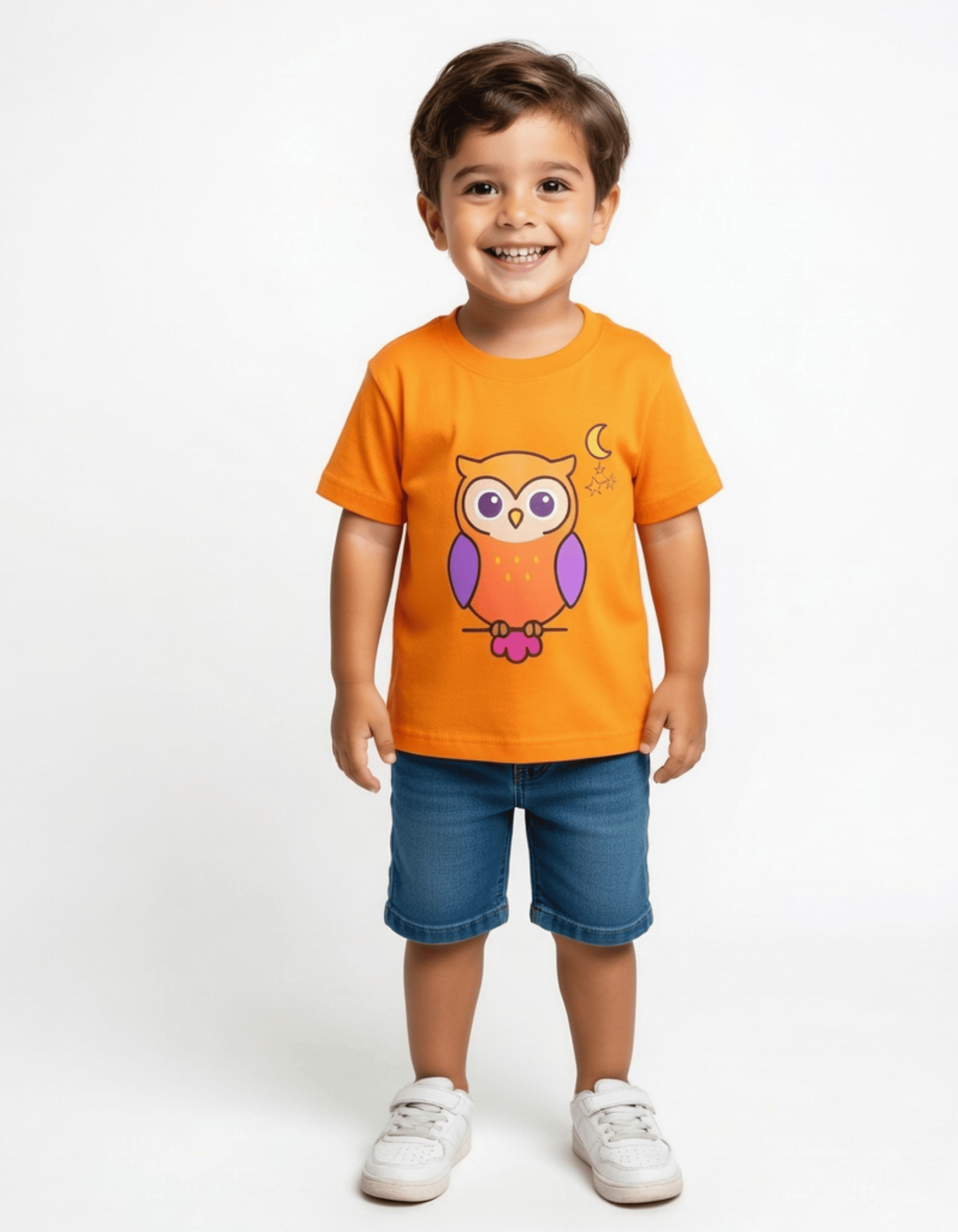 Cute Cartoon Owl Baby Romper