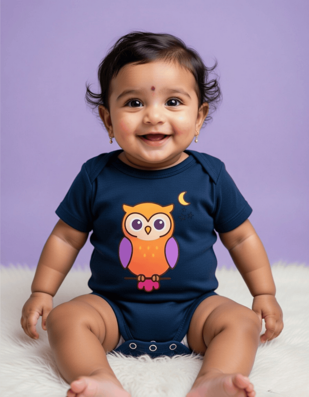 Colourful Owl Romper