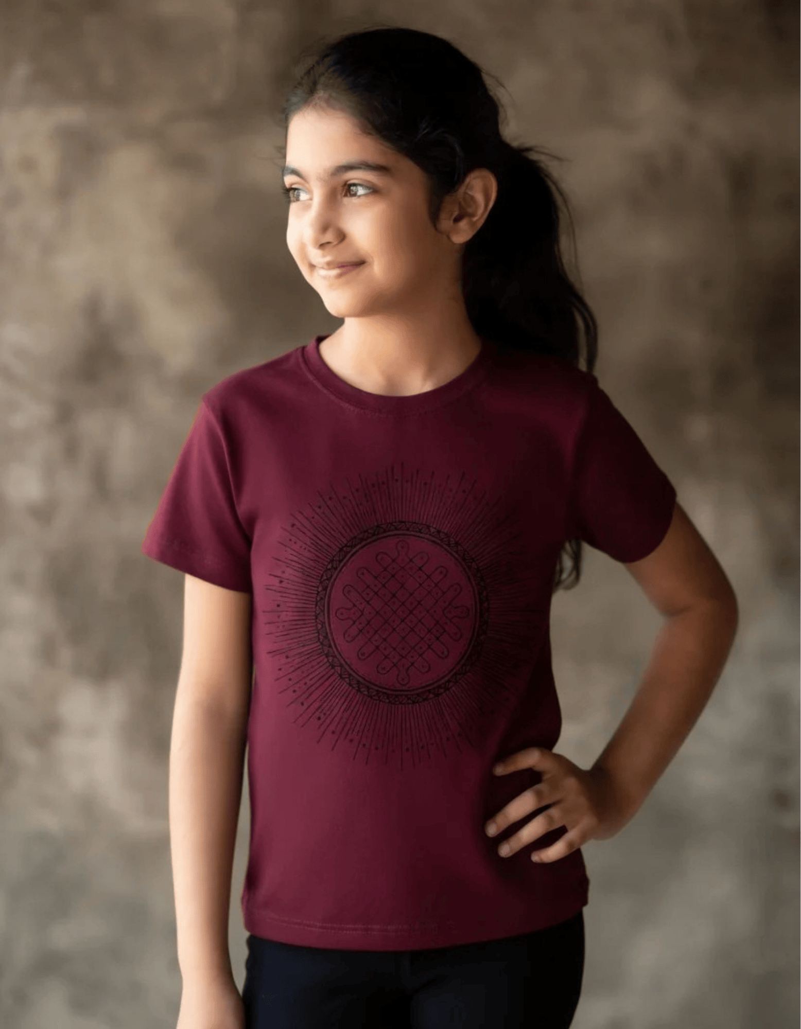 Kolam Sunburst Graphic Tee –  Unisex